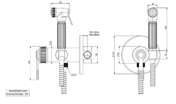 ATELIER - Single handle shower mixer with hand shower by Remer Rubinetterie - view 3